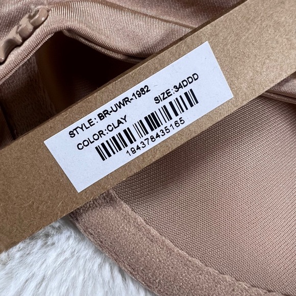 SKIMS Women's Fits Everybody Underwire Bra Clay Tan Size 34DDD BR-UWR-1982 NEW - Picture 9 of 14